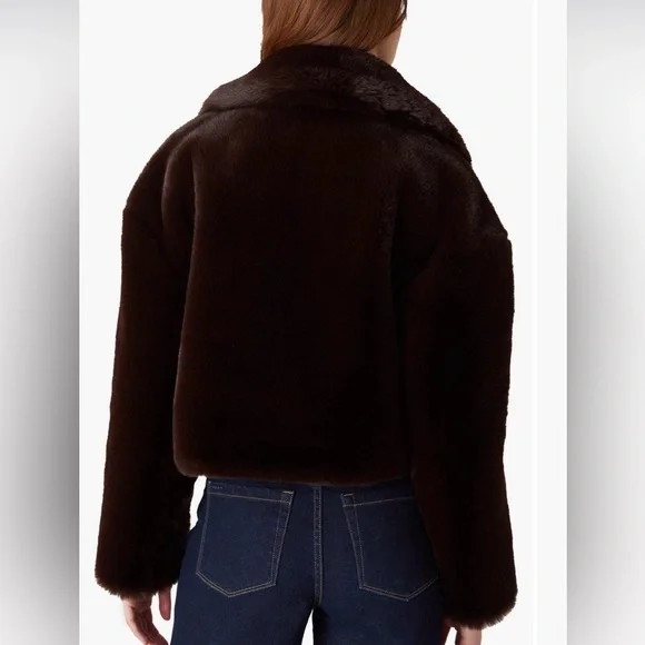 BLANKNYC Crop Faux Fur Jacket in Americano (dark brown) – ONLY WORN ONCE - Picture 3 of 7
